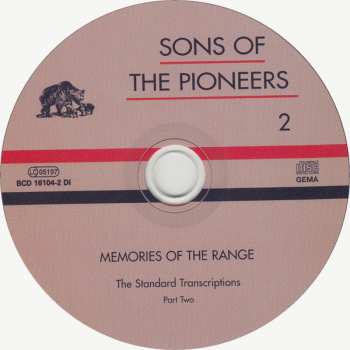 4CD/Zestaw pudełkowy The Sons Of The Pioneers: Memories Of The Range