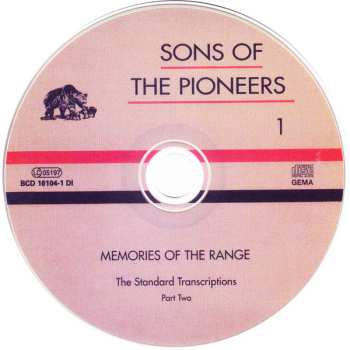 4CD/Zestaw pudełkowy The Sons Of The Pioneers: Memories Of The Range