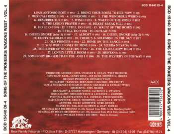 4CD/Zestaw pudełkowy The Sons Of The Pioneers: Wagons West