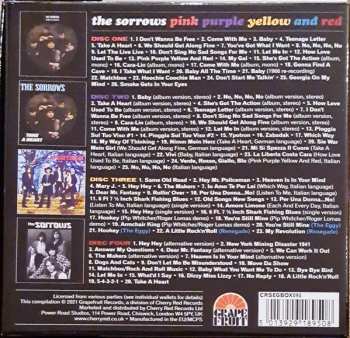 4CD/Zestaw pudełkowy The Sorrows: Pink Purple Yellow And Red The Complete Sorrows