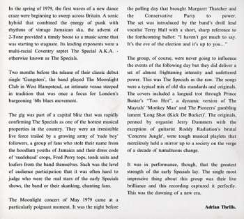 CD The Specials: Live At The Moonlight Club DIGI