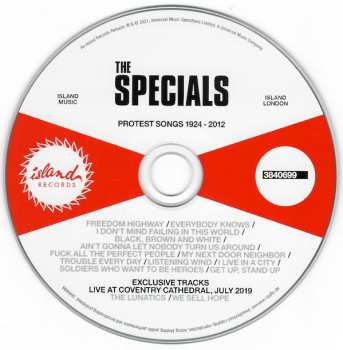 CD The Specials: Protest Songs 1924-2012 DLX | LTD