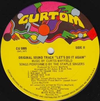 LP The Staple Singers: Let's Do It Again (Original Soundtrack)