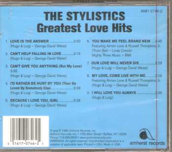 CD The Stylistics: Greatest Love Hits