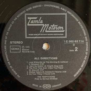 LP The Temptations: All Directions