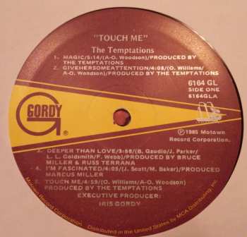 LP The Temptations: Touch Me