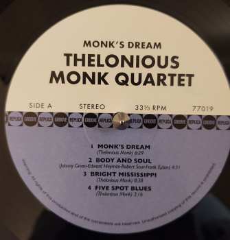 LP/CD The Thelonious Monk Quartet: Monk's Dream