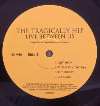 2LP The Tragically Hip: Live Between Us