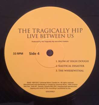 2LP The Tragically Hip: Live Between Us