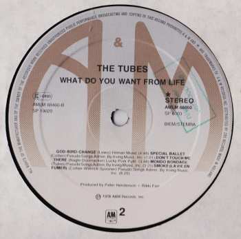 2LP The Tubes: What Do You Want From Live