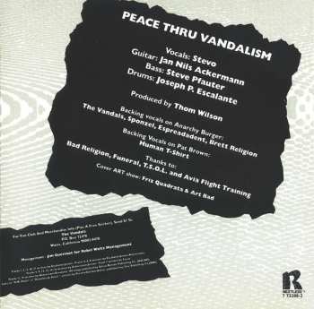 CD The Vandals: Peace Thru Vandalism / When In Rome Do As The Vandals