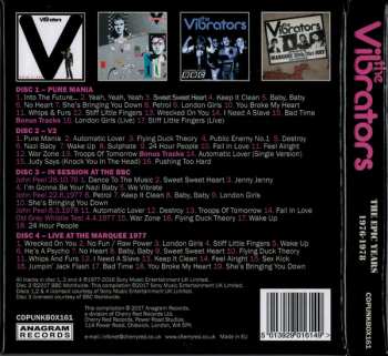 4CD/Zestaw pudełkowy The Vibrators: The Epic Years 1976-1978