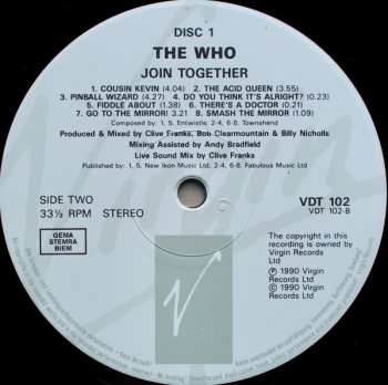 3LP/Zestaw pudełkowy The Who: Join Together