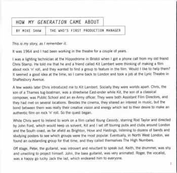 2CD The Who: My Generation DLX