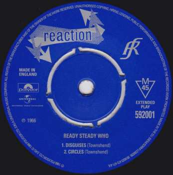 5SP/Zestaw pudełkowy The Who: The Reaction Singles (1966) LTD