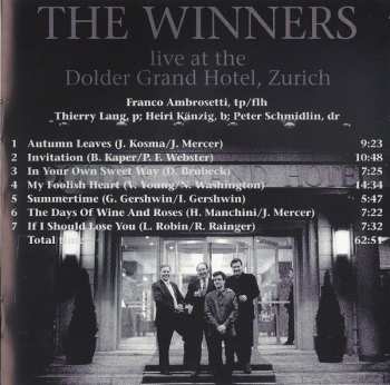 CD The Winners: The Winners Live At The Dolder Grand Hotel, Zurich