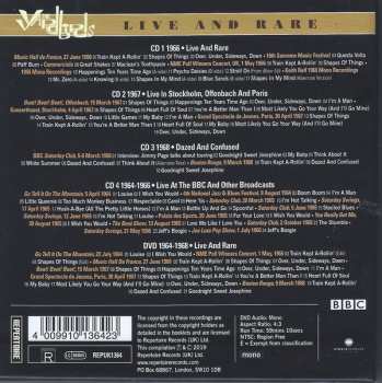 4CD/DVD/Zestaw pudełkowy The Yardbirds: Live And Rare LTD