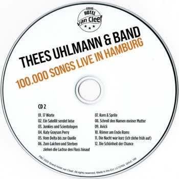 2CD Thees Uhlmann & Band: 100.000 Songs Live In Hamburg