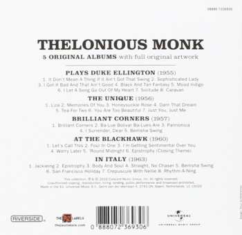 5CD/Zestaw pudełkowy Thelonious Monk: 5 Original Albums