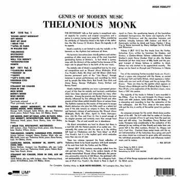 LP Thelonious Monk: Genius of Modern Music, Volume Two