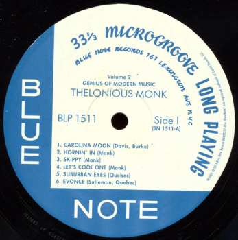 LP Thelonious Monk: Genius of Modern Music, Volume Two