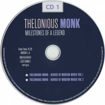 10CD/Zestaw pudełkowy Thelonious Monk: Milestones Of A Legend