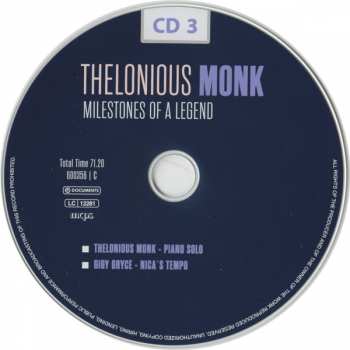 10CD/Zestaw pudełkowy Thelonious Monk: Milestones Of A Legend