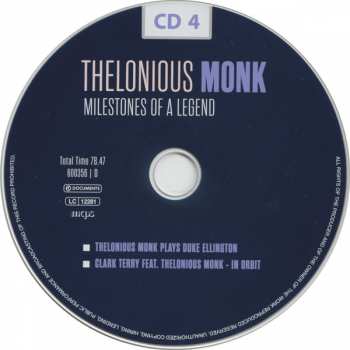 10CD/Zestaw pudełkowy Thelonious Monk: Milestones Of A Legend