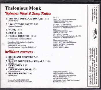 CD Thelonious Monk: Thelonious Monk & Sonny Rollins / Brilliant Corners (Two Original LPs On One Cd)
