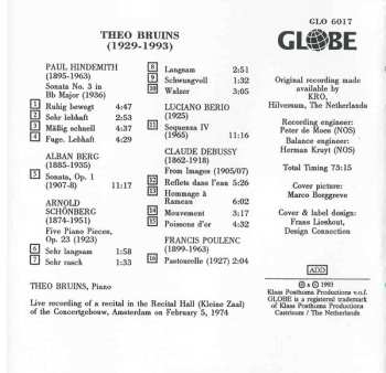 CD Theo Bruins: Piano Recital