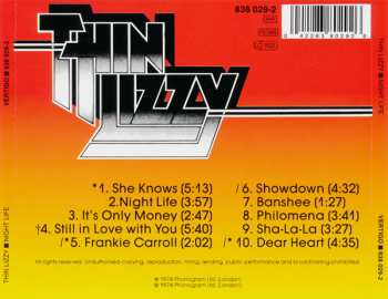 CD Thin Lizzy: Nightlife