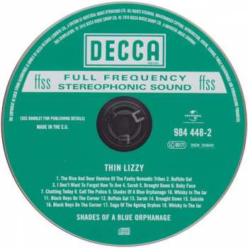 CD Thin Lizzy: Shades Of A Blue Orphanage