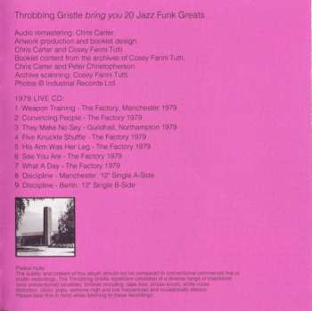 2CD Throbbing Gristle: 20 Jazz Funk Greats