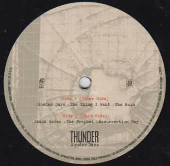 2LP Thunder: Wonder Days