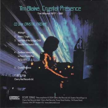 3CD/Zestaw pudełkowy Tim Blake: Crystal Presence (The Albums 1977 - 1991)