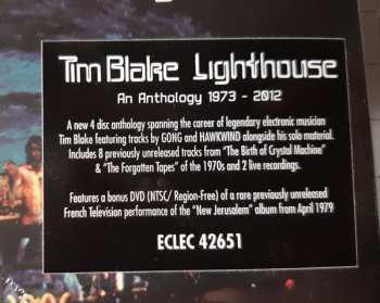 3CD/DVD/Zestaw pudełkowy Tim Blake: Lighthouse An Anthology 1973 - 2012