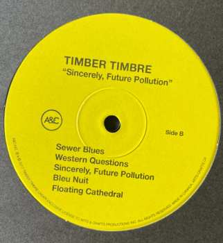 LP Timber Timbre: Sincerely, Future Pollution