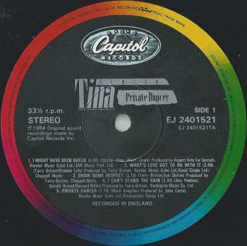 LP Tina Turner: Private Dancer