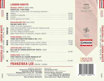 CD Benjamin Britten: London Nights