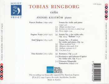 CD Francis Poulenc: Tobias Ringborg Violin