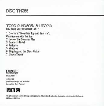 3CD/DVD/Zestaw pudełkowy Todd Rundgren: At The BBC 1972-1982
