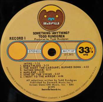 2LP Todd Rundgren: Something / Anything ?