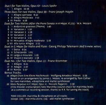 CD Tom Collier: Plays Haydn, Mozart, Telemann, and Others