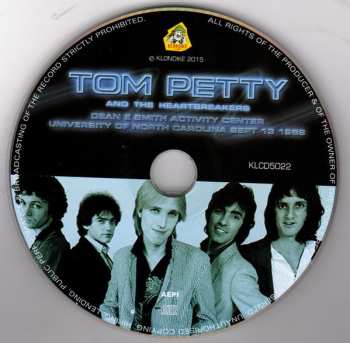 CD Tom Petty And The Heartbreakers: Dean E Smith Activity Center University Of North Carolina Sept 13 1989