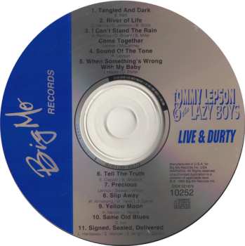CD Tommy Lepson & The Lazy Boys: Live & Durty