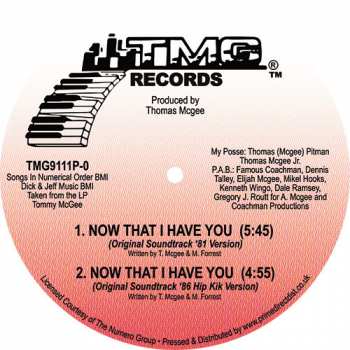 LP Tommy McGee: Now That I Have You 