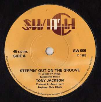 Album Tony Jackson: Steppin' Out On The Groove