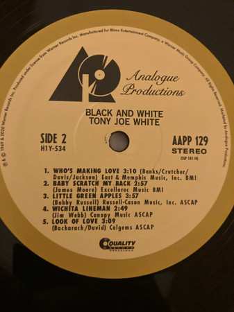 LP Tony Joe White: Black And White