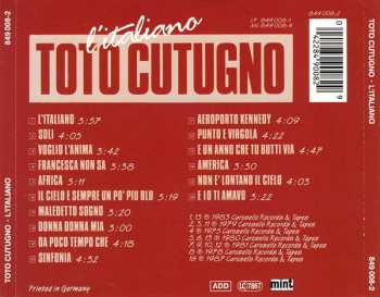 CD Toto Cutugno: L'Italiano
