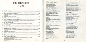 CD Toto: Fahrenheit